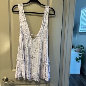 Light Lavender Paisley Sleeveless Tunic dress - juniper blu